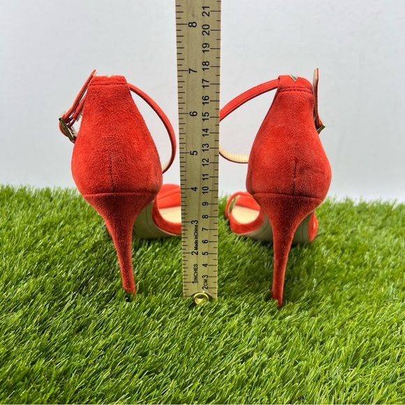 Sam Edelman Ariella Red Suede High Heels Ankle Strap Open Toe Women’s US 6M - Picture 5 of 9